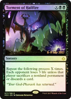 1x Torment of Hailfire - Foil Moderate Play MTG Magic - Kid Icarus - - Image 1