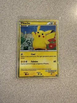 Pikachu (Italian) PW2 Pikachu World Collection Holo *SWIRL* Pokemon 2010 LP - Image 1