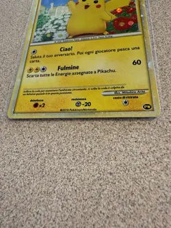 Pikachu (Italian) PW2 Pikachu World Collection Holo *SWIRL* Pokemon 2010 LP - Image 2