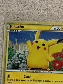 Pikachu (Italian) PW2 Pikachu World Collection Holo *SWIRL* Pokemon 2010 LP - Image 4
