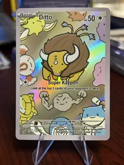After Skool Hobby Ditto Tauros 61 Series 2 Holo Pokemon Fan Art Genetic Mystery - Image 1