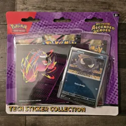 Pokemon Ascended Heroes Tech Sticker Collection Gastly - New - Image 1