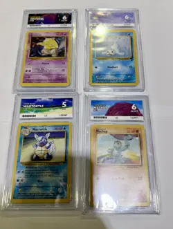 Joblot Ace Grading Slabs base set Pokemon Cards Mixed Grades vintage bundle - Image 2