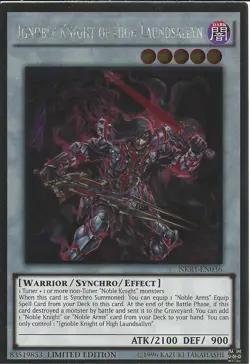 Ignoble Knight of High Laundsallyn - NKRT-EN036 - Platinum Rare - Yugioh - Image 1