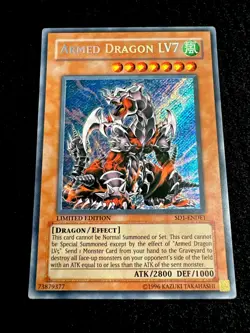 🔥YUGIOH • ARMED DRAGON LV7 • SECRET RARE • SD1-ENDE1 • LIMITED EDITION • VLP🔥 - Image 2