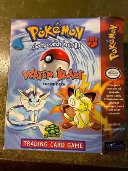 Pokemon TCG 1999 | Jungle Theme Deck | WOTC || WATER BLAST Cards Sealed - Image 1