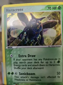 Pokemon TCG Heracross EX Hidden Legends Holo Card 7/101 Rare - Image 3
