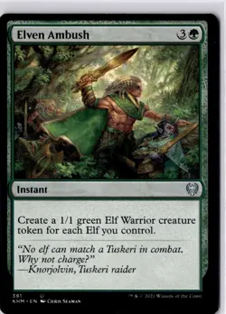 Elven Ambush Kaldheim Regular NM R U 391 - Image 1