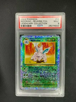 2002 Pokemon Legendary Collection Reverse Holo Nidorino #56 PSA 9 - Image 1