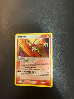 Blaziken 1/106 Holo Rare Pokemon EX Emerald NEAR MINT Vintage - Image 1