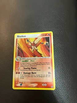 Blaziken 1/106 Holo Rare Pokemon EX Emerald NEAR MINT Vintage - Image 3