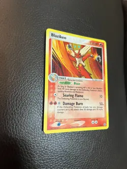 Blaziken 1/106 Holo Rare Pokemon EX Emerald NEAR MINT Vintage - Image 4