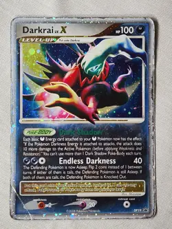 Played (HP) Darkrai LV.X - Holo #DP19 Diamond and Pearl Promo Pokemon TCG - Image 1