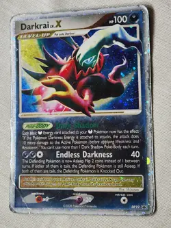 Played (HP) Darkrai LV.X - Holo #DP19 Diamond and Pearl Promo Pokemon TCG - Image 3