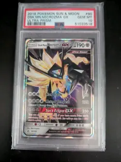 Pokemon Sun And Moon Ultra Prism Dusk Mane Necrozma GX 90/156 PSA 10 - Image 1