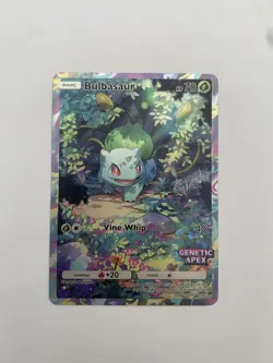 Bulbasaur Pokemon Pocket TCG Card Holo Foil Full Art - Genetic Apex - CUSTOM - Image 1