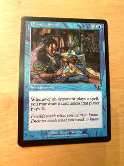MTG Rhystic Study Prophecy EXC No.1 - Image 1