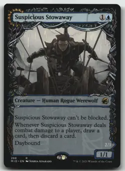 Suspicious Stowaway (Showcase) R Innistrad: Midnight Hunt 288 LP - Image 1