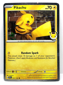 2026 Pokemon Pikachu Stamped Pokemon Day 30th Anniversary Promo Card 051/162 - Image 1