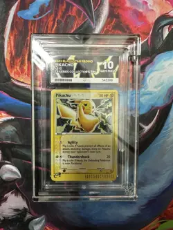 2003 Pokemon Pikachu Holo Black Star Promo #012 GEM MT 10 Ace 10 Not PSA - Image 2