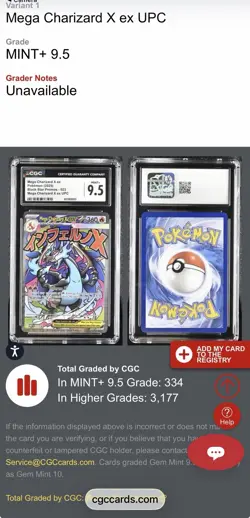 Mega Charizard X ex 023 Promo CGC 9.5 - MINT+ - Charizard UPC 2025 - PSA TAG - Image 5