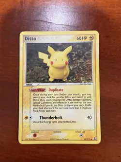 Pokemon TCG Ditto (Pikachu) 39/113 EX Delta Species 39/113 LP - Image 1