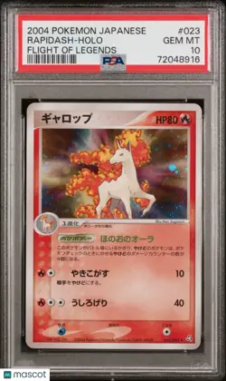 Rapidash PSA 10 2004 Pokemon Japanese Flight Of Legends #023 Japanese 023/082 - Image 1
