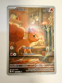 VULPIX 2025 Pokemon Mega Evolution Illustration Rare 138/132 Holo - Image 3