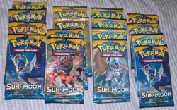 Pokemon Sun & Moon (16) Booster Packs English TCG - Image 1