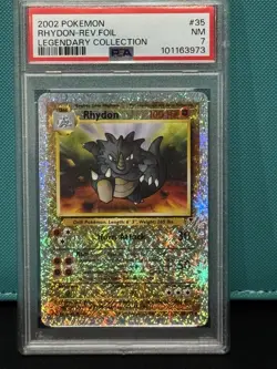 PSA 7 Rhydon 35/110 Legendary Collection Reverse Holo - Image 1