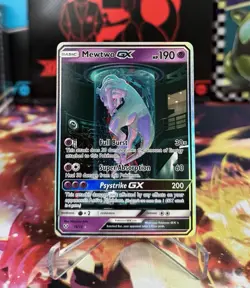Mewtwo GX Full Art 78/73 Sun & Moon: Shining Legends Pokemon Secret Rare - Image 1