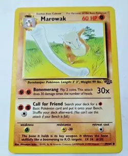 Pokemon TCG Marowak Jungle 39/64 Regular Unlimited Uncommon - Uncirculated - Image 1