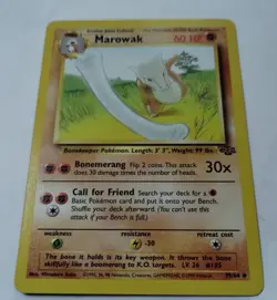 Pokemon TCG Marowak Jungle 39/64 Regular Unlimited Uncommon - Uncirculated - Image 2