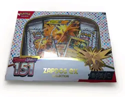 Original Genuine Pokemon TCG Scarlet & Violet 151 Zapdos ex Collection Box Rare - Image 1