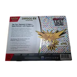 Original Genuine Pokemon TCG Scarlet & Violet 151 Zapdos ex Collection Box Rare - Image 2