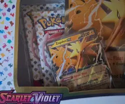 Original Genuine Pokemon TCG Scarlet & Violet 151 Zapdos ex Collection Box Rare - Image 4
