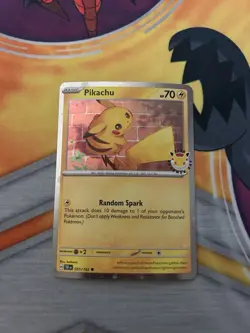 Pikachu 051/162 2026 Pokemon Day - 30th Anniversary Stamped Promo Card (NM) - Image 1