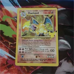 Pokemon Charizard Celebrations Classic Collection Holo Card 4/102 English - Image 1