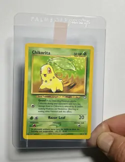 Chikorita 54/111 (MP) Common Unlimited Neo Genesis 2000 WOTC Pokemon Card - Image 3