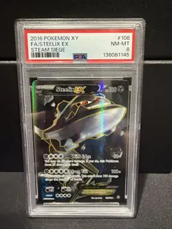 Pokemon Steelix EX Full Art Card 108/114 Steam Siege PSA 8 NEW CERT!! - Image 1