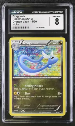 CGC 8 Dragonair 2012 Dragon Vault 4/20 Holo Pokemon Card - Image 1