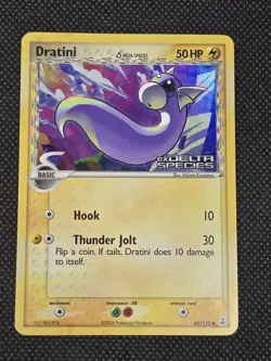 Dratini Reverse Holo 65/113 ex Delta Species 2005 LP+ Pokemon Card - Image 1