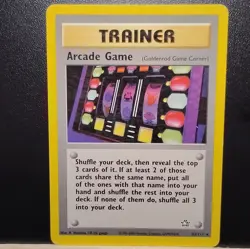 Pokemon Arcade Game Neo Genesis Trainer Rare Card 83/111 Regular 2000 TCG - Image 1