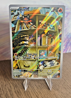 Litten 167/162 Pokemon: Temporal Forces Illustration Rare - Near Mint - Image 1