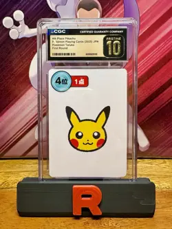 2025 POKEMON PLAYING CARDS JPN POKEMON TARUKA 4TH PLACE PIKACHU CGC 10 PRISTINE - Image 1