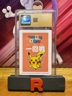 2025 POKEMON PLAYING CARDS JPN POKEMON TARUKA 4TH PLACE PIKACHU CGC 10 PRISTINE - Image 2