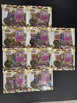 10x Astral Radiance 3 Booster Pack Blister Sylveon Pokemon Card TCG New Sealed - Image 1