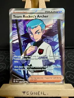 Team Rocket's Archer 223/182 - Pokemon Destined Rivals - Full Art Ultra Rare -NM - Image 1