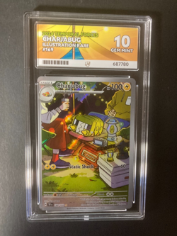 Pokemon TCG Charjabug 169/162 Illustration Rare 2024 Temporal Forces Ace 10 Gem - Image 1