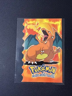 Charizard Pokemon Topps (1999) 6 Of 12 Die-Cut - Blue Label CWTC 9 - Image 1